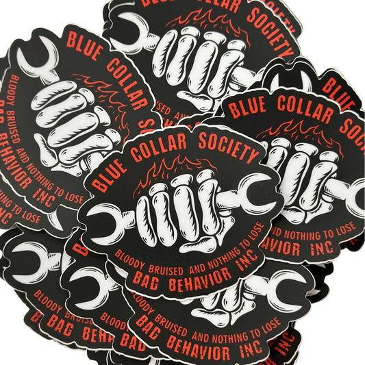 Blue Collar Sticker