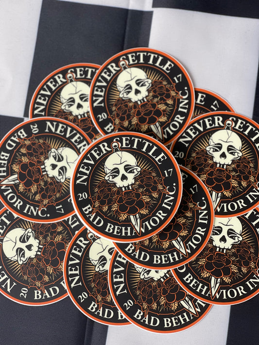 Never Settle Sticker